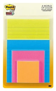 Post-it 703167 Assorted"Rio De Janeiro Collection" Super Sticky Note - Assorted - Picture 1 of 1