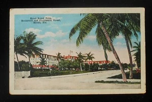 1920s Hotel Royal Palm Boulevard and Fourteenth Street Miami FL Dade Co Postcard - Picture 1 of 1