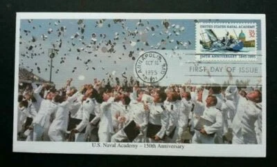 [SJ] USA Naval Academic 1995 Convocation Uniform Army Force Soldier Marine (FDC) - Image 1 of 4