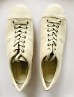 HOGAN Butter Soft Leather Lace Up Trainers Ivory UK5.5 Made In Italy VGC