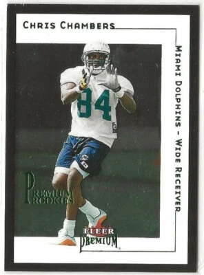 CHRIS CHAMBERS  - WR - 2001 Fleer Premium Rookies Green  588/2001  #236  (1169a) - Image 1 of 3