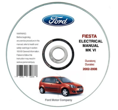 Ford Fiesta (2002-2008)  Wiring diagram manual su cd - Immagine 1 di 4