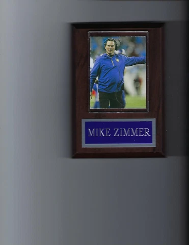 MIKE ZIMMER PLAQUE MINNESOTA VIKINGS FOOTBALL NFL Cover