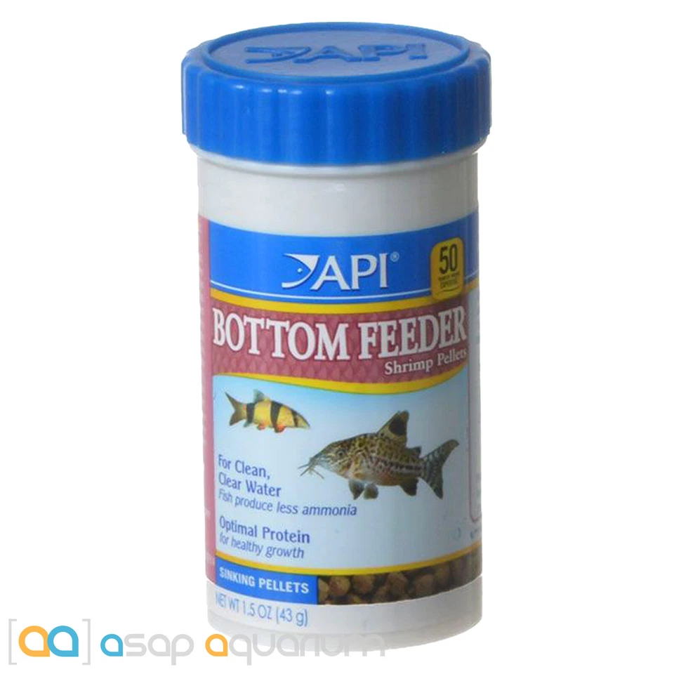 API Bottom Feeder Shrimp Pellets Fish Food 1.5oz (43g) Catfish Loaches Pelcos - Image 1 of 1