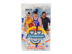 2024-25 Bowman University Chrome Basketball SEALED Hobby Box - 2 Autos (Flagg) - Picture 1 of 1