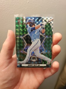 2022 Panini Mosaic Bobby Witt Jr. Green Mosaic Prizm RC #265 Kansas City Royals