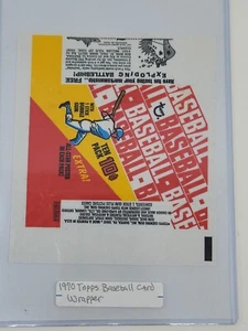 1970 Topps Baseball Cards Empty Wax Wrapper Pack Vintage Original Exploding Ship - Picture 1 of 1
