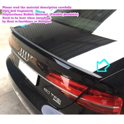 Alerón trasero de maletero tipo pico de pato en stock 244K para Audi A8 D4 2010~2017 sedán Foto 1 de 4