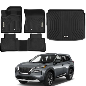 OEDRO Floor Mat Cargo Mat 3D TPE Rubber Carpet Liner for 2021-2025 Nissan Rogue - Foto 1 di 14