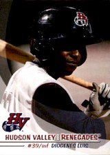 2010 Hudson Valley Renegades Grandstand 17 Diogenes Luis Dominican Republic Card
