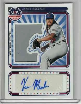 XAVIER MEACHEM 2024 PANINI USA AUTOGRAPH AUTO JERSEY RC CARD /199 MIAMI MARLINS - Image 1 of 4