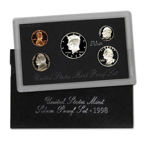 1998 S US Mint Silver Proof Set in OGP Cover
