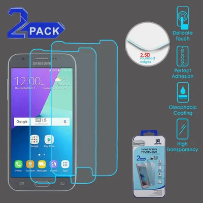 2X 9H Tempered Glass Screen Protector for Samsung Galaxy J3 Emerge J327 J3 2017 - Image 1 of 4