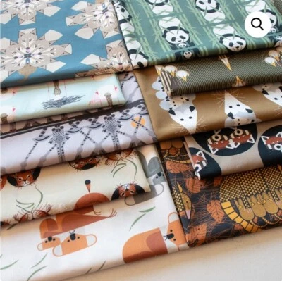 Charley Harper•Nurture Vol 3•Fat Quarter (10 Pc) Fabric Bundle•100% Organic!  - Image 1 of 4