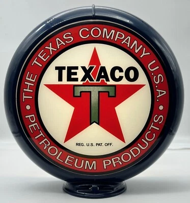 THE TEXACO COMPANY USA PETROLEUM PRODUCTS 13.5" Gas Pump Globe SHIPS ASSEMBLED!! - Image 1 of 4