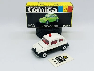 Tomica Tomy 21-4-12 Fuji Subaru 360 - Police Car - Made In Japan - Image 1 of 4