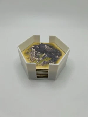 Soportes hexagonales para azulejos Catan impresos en 3D - Soporte para 20 piezas de azulejos Foto 1 de 4