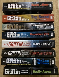 WEB Griffin Military Novel Books Lot of 8 - Picture 1 of 11