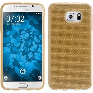 Silikon Hülle für Samsung Galaxy S6 gold Iced - Zdjęcie 1 z 6