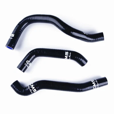 CMS Black Silicone Radiator Coolant Hose For 1987-2007 Kawasaki KLR650 KLR 650 Foto 1 de 4