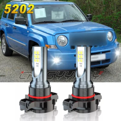 Bombilla antiniebla LED blanca 6000K para Jeep Patriot 2010 2011 2012 2013 2014-2017 2X Foto 1 de 4
