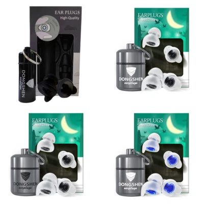 Dongshen Sleep Earplugs – Reusable Noise Cancelling Comfort Filtered Pair