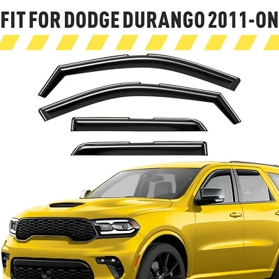Visera de ventilación protectora de lluvia para ventana para Dodge Durango 2011-2025 IMPRESIONANTE Foto 1 de 4