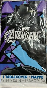 Copritavolo in plastica Marvel Avengers Black Panther 54”x 84” - compleanno/festa - Foto 1 di 4