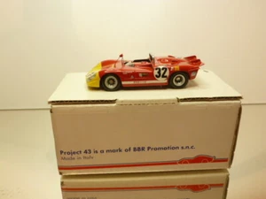 BBR PROJECT43 ALFA ROMEO 33/3 CORTA - SEBRING 1970 #32 - RED 1:43 - GOOD IN BOX - Picture 1 of 11