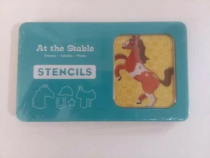 At the Stable Starter Stencils Kit Horse Pony in a Tin by Mudpuppy New & Sealed - Picture 1 of 2