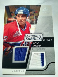2008-09 SP Game Used Denis Savard Dual Fabrics