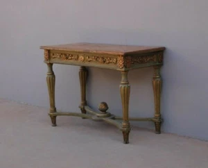 Console mobile d'appoggio laccato st.Luigi XVI, '800 - L 128 cm! - Foto 1 di 12