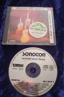 CD MUSIC LIBRARY.DESCRIPTIVE SOLO GUITAR 2.SCD 081.SONOTON.MOODS.VARIOUS. - Image 1 of 2
