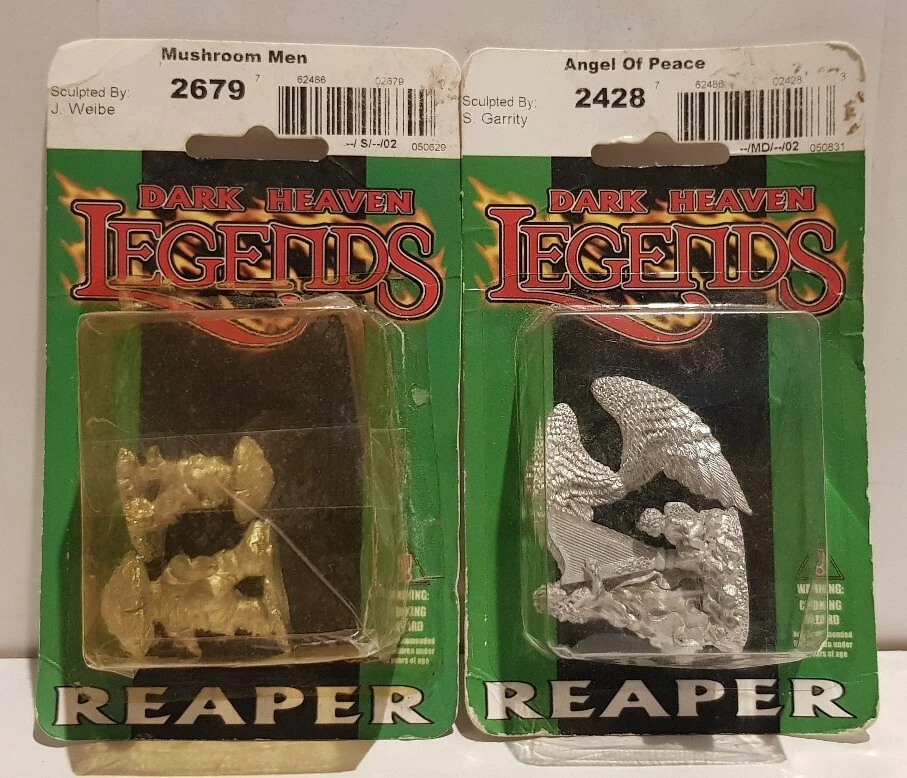 Angel of Peace+Mushroom Men Dark Heaven Legends Reaper Miniaturas NUEVO  Foto 1 de 4