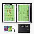 PU Leather Soccer Coaches Clipboard with Simulation Football Court Design