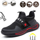 Mens Safety Shoes Steel Toe Work Boots Running sneakers Breathable comfortable