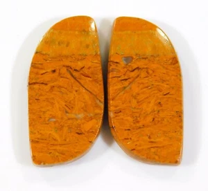 34 Ct 100% Natural Mariam Jasper Pair Fancy Cabochon 30x14x4 MM Gemstone BF=0336 - Picture 1 of 6
