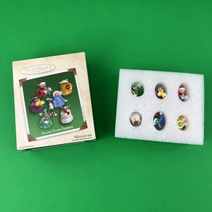 2002 Hallmark Andenken Zuckerpflaume Feen Miniatur Ornament Set Neu im Karton Weihnachten - Bild 1 von 4
