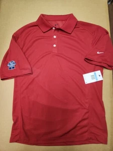 Pabst Blue Ribbon Nike Dri-Fit mens Golf Polo Shirt Medium NEW Never Worn w/tag - Picture 1 of 4