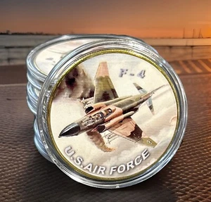 F-4 Phantom Challenge Combate Interceptor de Monedas Fuerza Aérea de los Estados Unidos USAF - Imagen 1 de 4