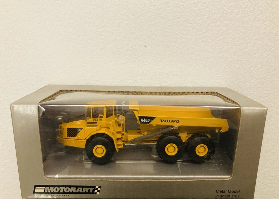 MOTORART Models Scala 1:87 VOLVO A40D Dumper Mezzo Articolato da Cantiere Boxed - Immagine 1 di 1