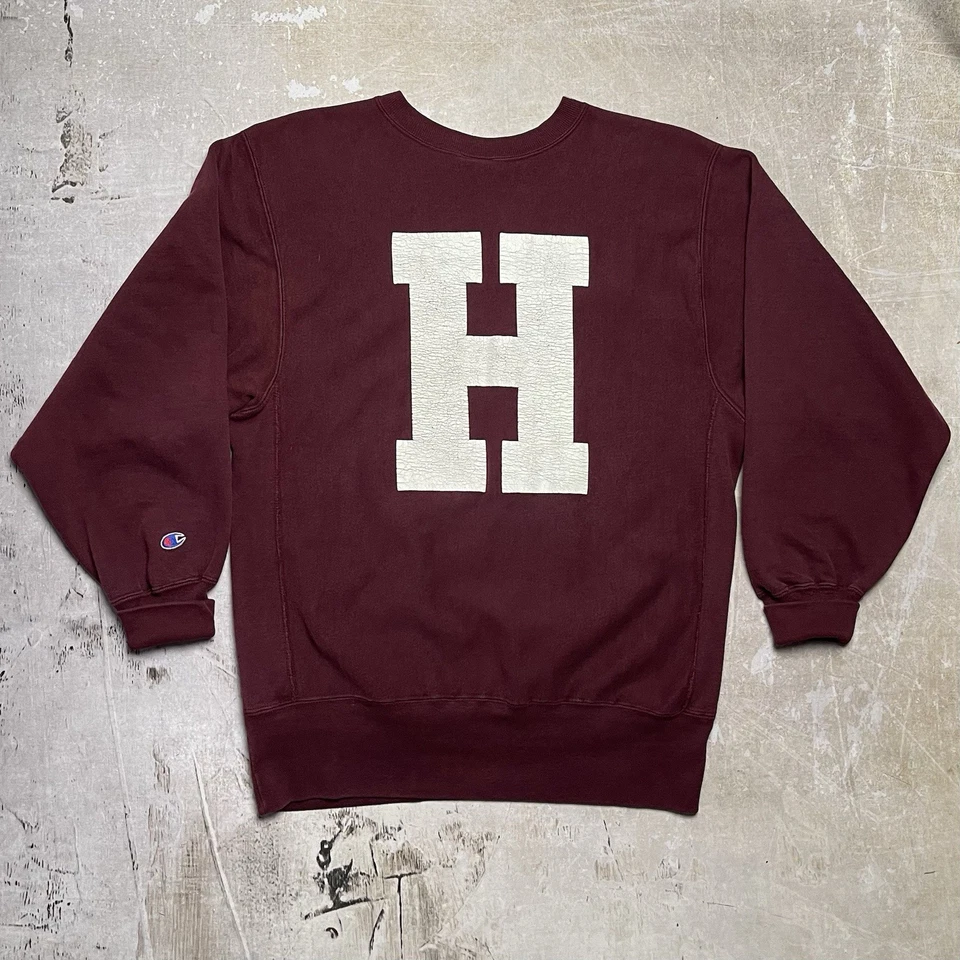 Sudadera Vintage Años 80 Campeón Tejido Inverso Universidad de Harvard Hecha en EE. UU. Foto 1 de 4