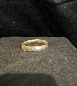 Vintage glatt Sterling Silber 925 Klapp Armband Armreif 1/2" Breite gravierbar! - Bild 1 von 5