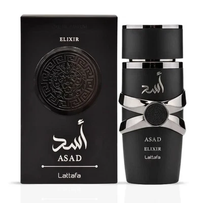 Asad Elixir Eau De Parfum Spray 100ml (3.4 oz) by Lattafa - Image 1 of 4