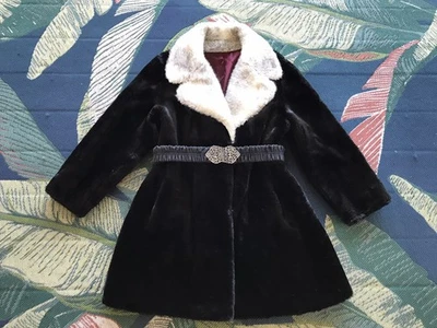Vintage 70s Faux Fur Collared Coat Women's - Image 1 of 4