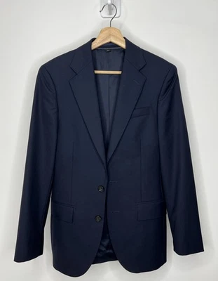 J Crew Ludlow Loro Piana Super 120s Wool Sport Coat Blazer 34S Navy Blue Suit - Image 1 of 4