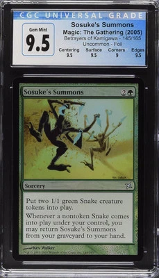 SOSUKE'S SUMMONS Betrayers of Kamigawa Foil CGC 10 Gem Mint MTG [Nostalgium] - Image 1 of 2