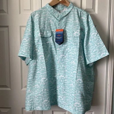 Habit Coastal Villa River Men’s Shirt Short Sleeve Quick Drying  Size 4x - Image 1 of 4