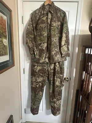 VTG Cabela’s Chamois L/S Shirt & Cargo Pants Realtree Camo - Sizes Large and 38 - Image 1 of 4