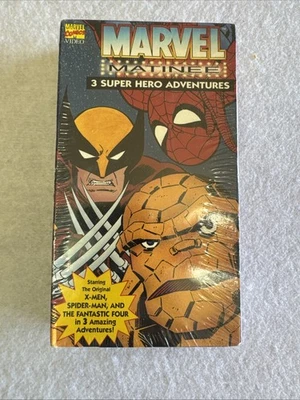 NEW Vintage Marvel Matinee 3 Super Hero Adventures VHS X-Men Thing Spider Man - Image 1 of 4
